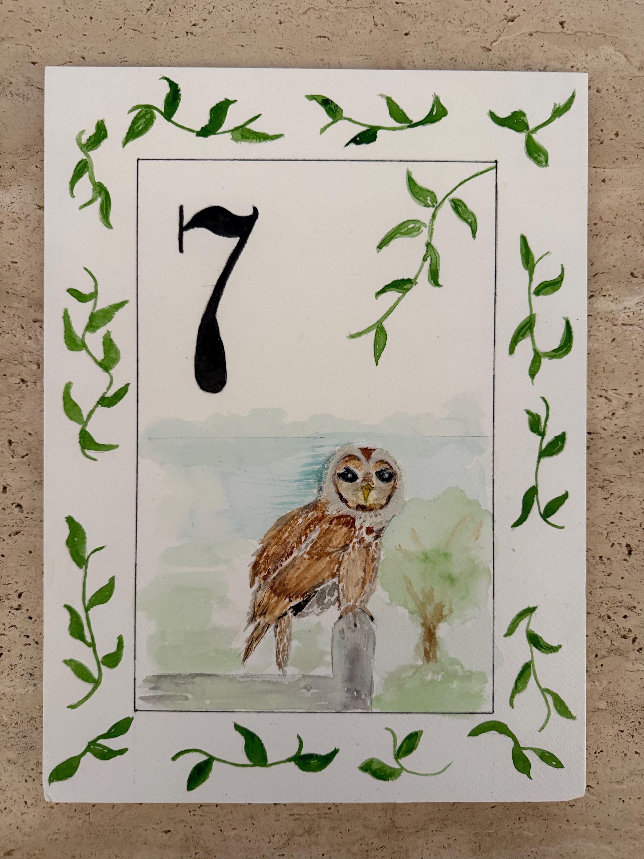 Set of 12 custom watercolor baby milestone cards. One per month.