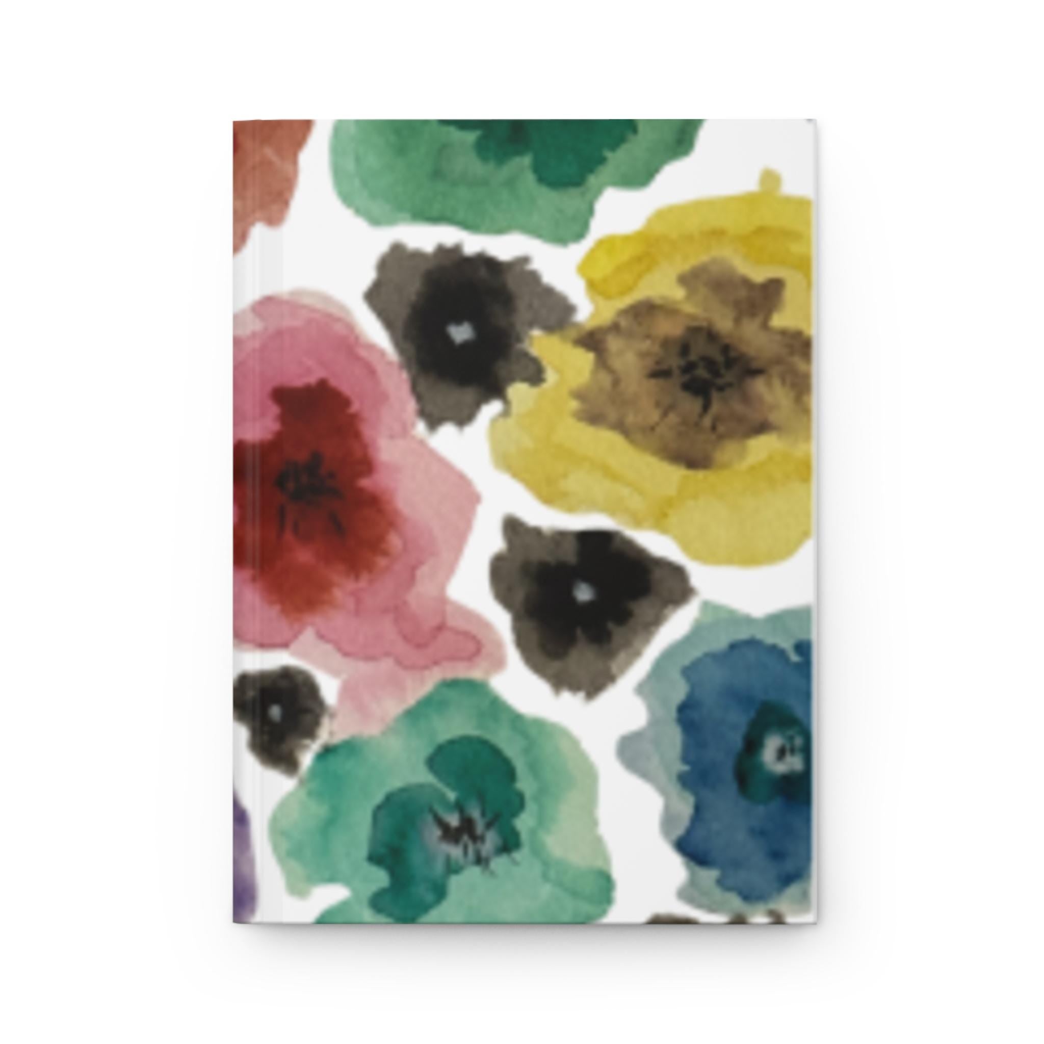 Floral Hardcover Journal - Vibrant Watercolor Design, Gift for Writers, Sketchbook, Daily Planner, Floral Notebook