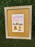 Abstract Monument Valley watercolor.