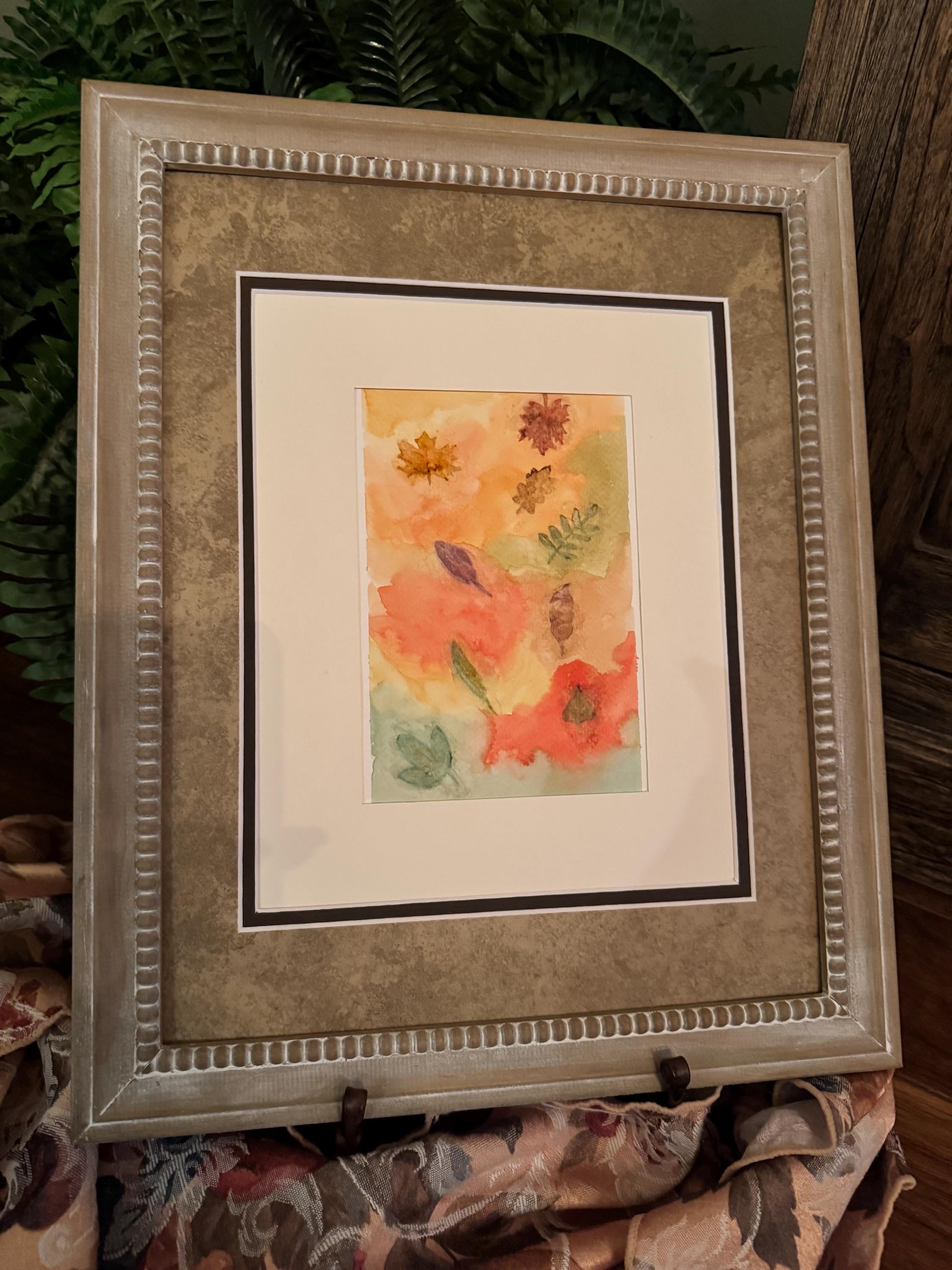 Fall leaves- a handpainted watercolor