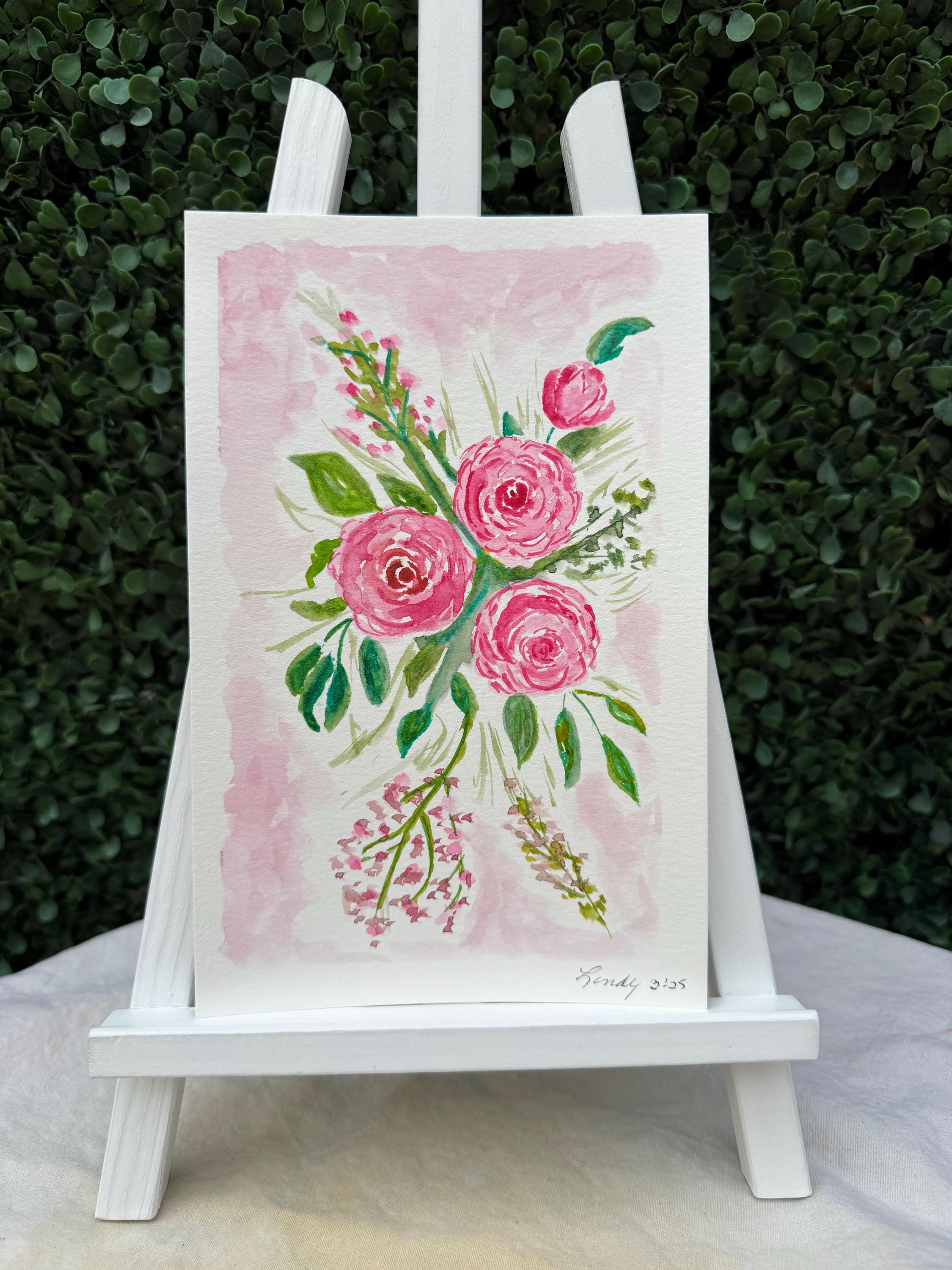 Pink ranunculus bouquet